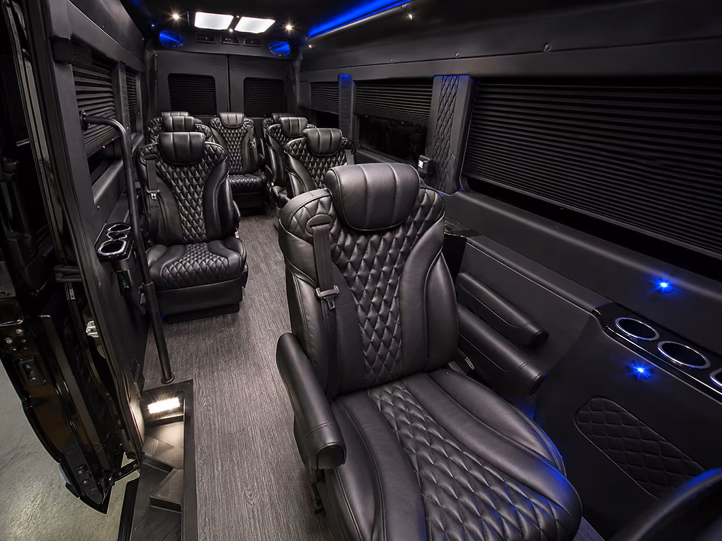 daly city 12 passenger sprinter van inside
