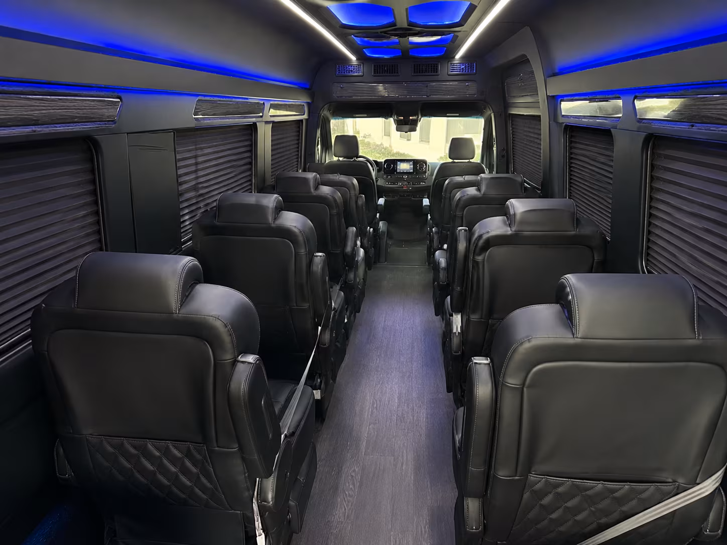 daly city 15 passenger sprinter van inside