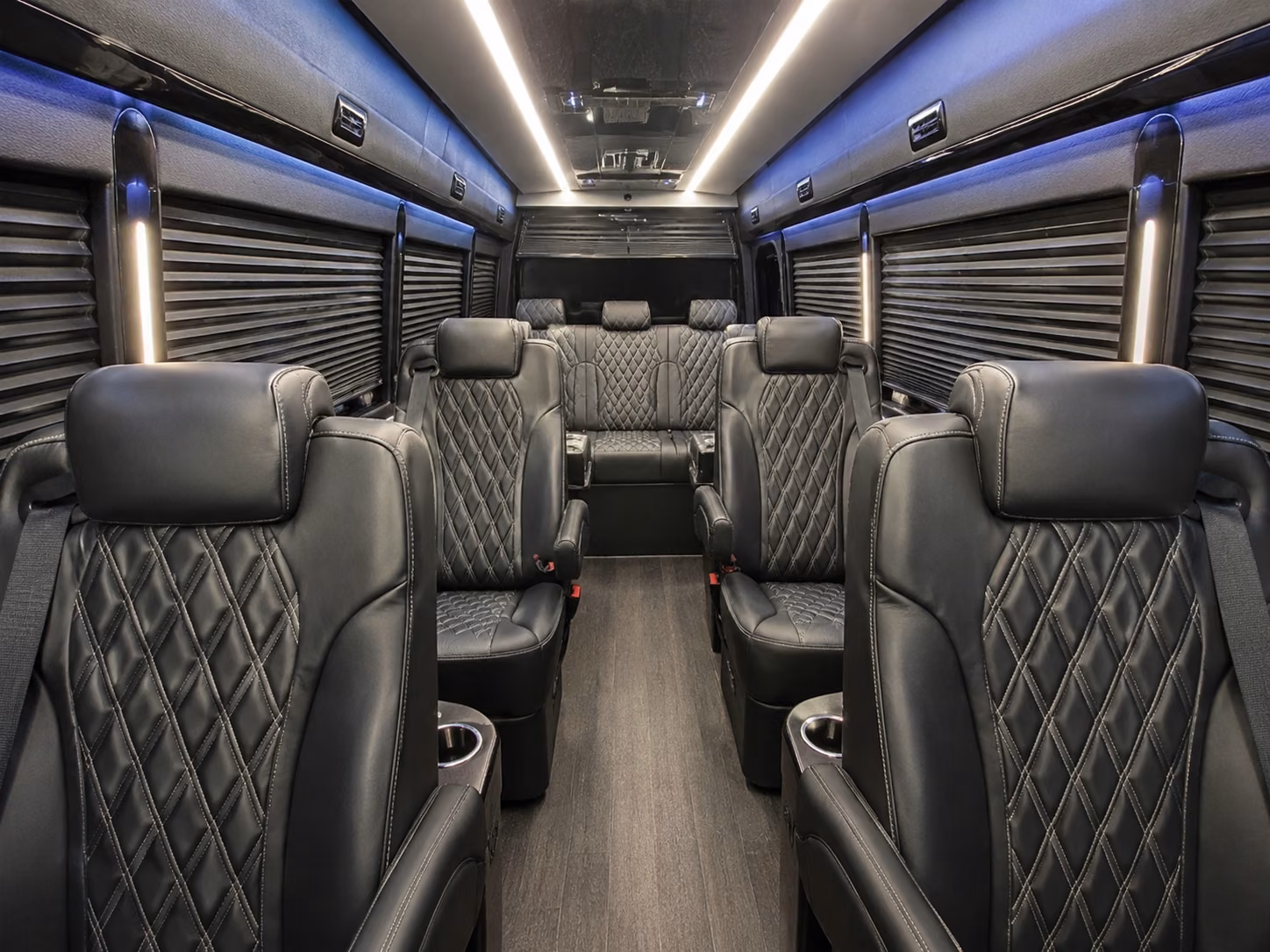 daly city 18 passenger sprinter van interior