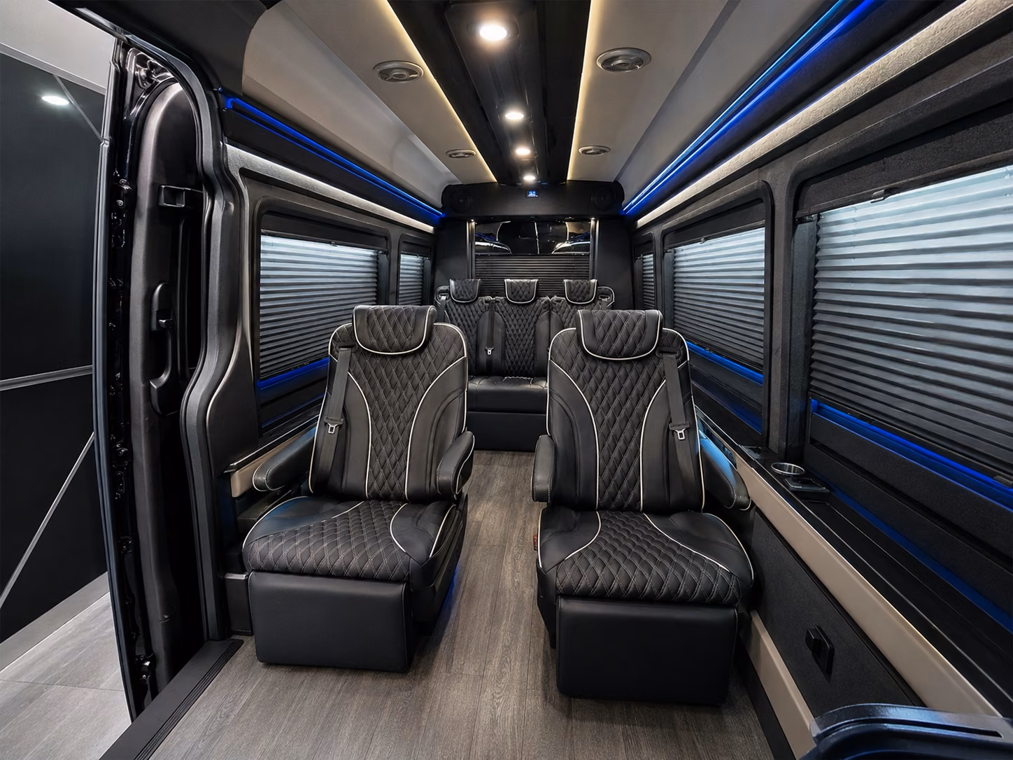 daly city 8 passenger sprinter van interior