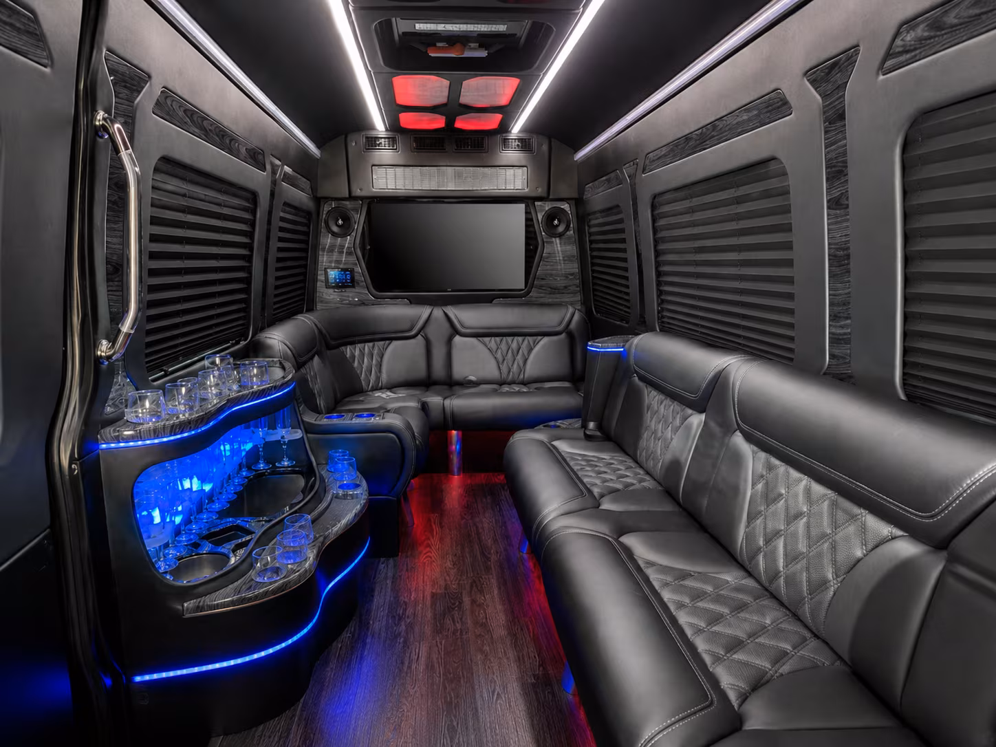daly city sprinter limousine interior
